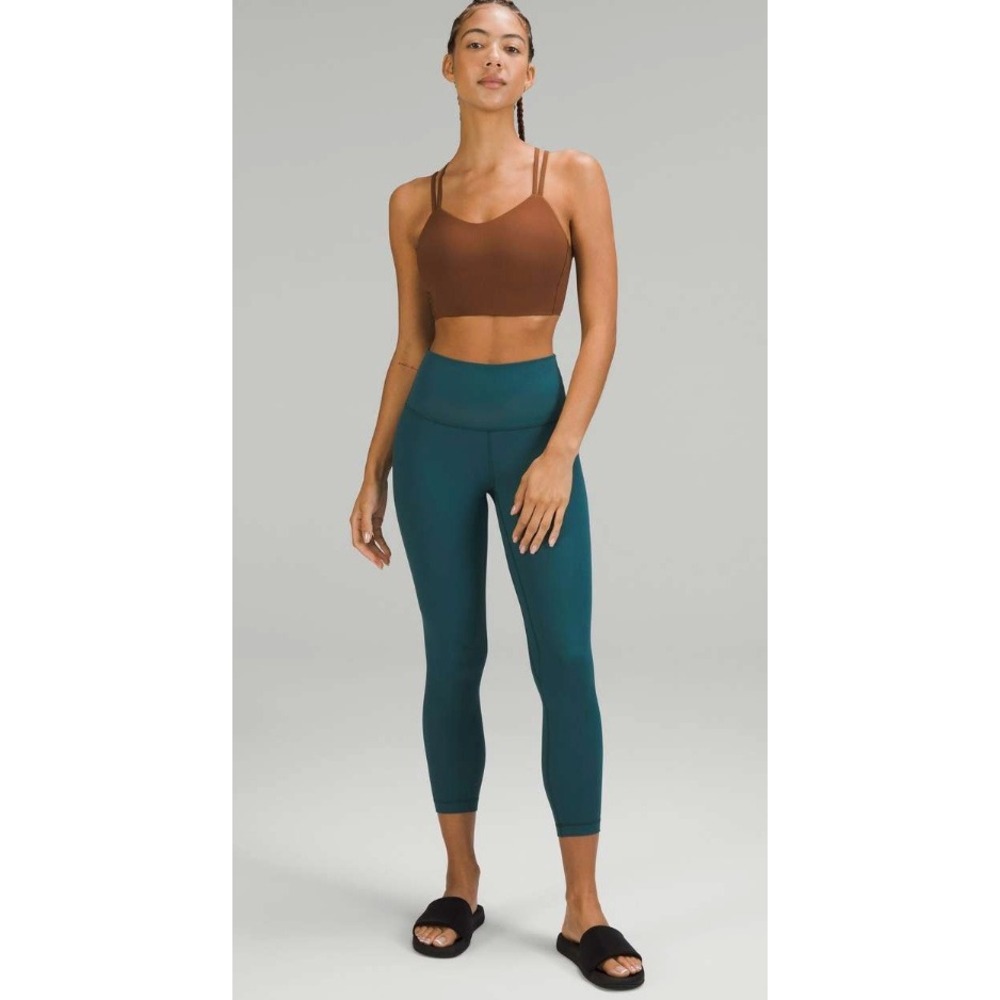Lululemon Align High-Rise Ribbed Pant 25" In Green Jasper Size 4